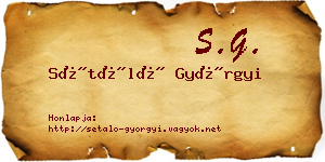 Sétáló Györgyi névjegykártya